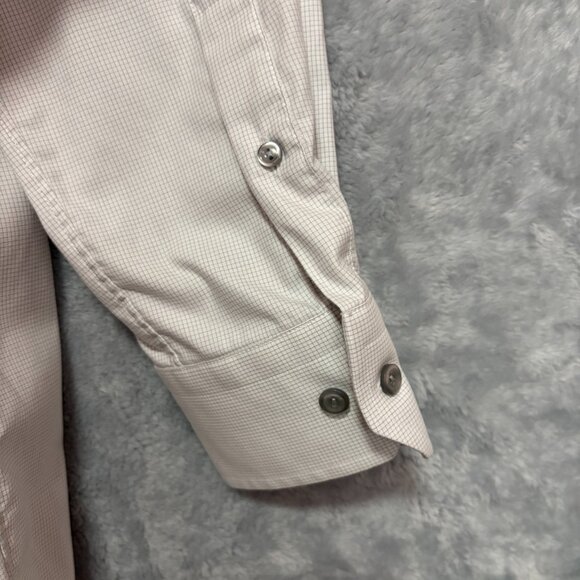 Eton Slim Fit Dress Shirt Mens 15 38 100% Cotton Micro Grid Check Business - Picture 6 of 13